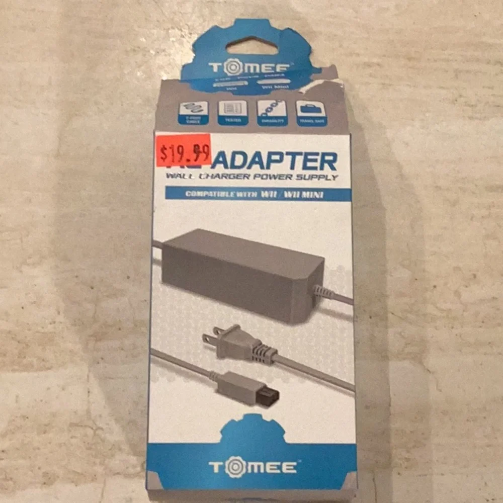 Wii Power Supply AC Adapter Plug Replacement For Use With Nintendo Wii Console